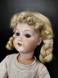 19.5 Bisque Doll CM Bergmann Walterhausen 1916 3 Flawless, Great Dress