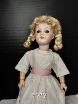 19.5 Bisque Doll CM Bergmann Walterhausen 1916 3 Flawless, Great Dress