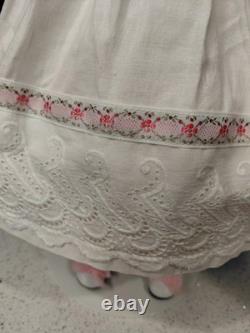 19.5 Bisque Doll CM Bergmann Walterhausen 1916 3 Flawless, Great Dress