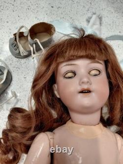19 A. M. DGRM 390 Flawless Bisque Doll, Nice Dress