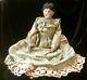 19 Antique German Porcelain Bisque Parian China Head Doll Cloth Body