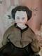 19 Civil War 1860s China Head Doll Center Part High Brow, Nicely Dressed