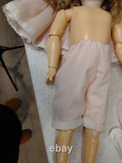 19 Handwerck Germany 119 Size 10 1/4 Early Bisque Head Doll, Amazing Dress