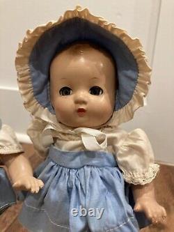 1930's Antique Composition 9 Effanbee Patsy Babyette Dolls Twins