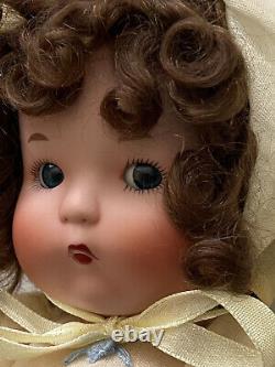 1930s Vintage Repro 2002 JUST ME YELLOW 10 Porcelain Bru/Blue Doll Vogue MIB