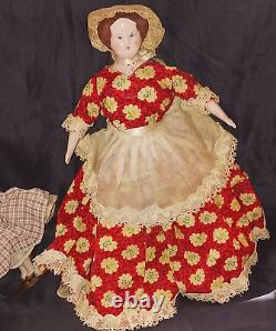 1940's 5 Vintage Dolls Ruth Gibbs'Godeys March Family' LITTLE WOMEN' 7& 12