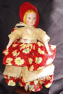 1940's 5 Vintage Dolls Ruth Gibbs'Godeys March Family' LITTLE WOMEN' 7& 12