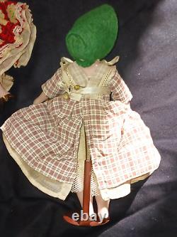 1940's 5 Vintage Dolls Ruth Gibbs'Godeys March Family' LITTLE WOMEN' 7& 12