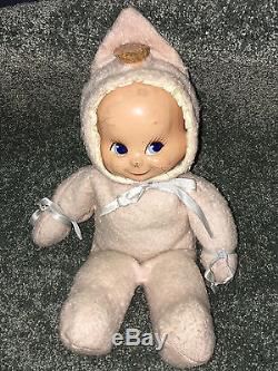 1946 TRUDY BABY DOLL 14 Composition THREE FACE Smile Cry Sleep VINTAGE Antique