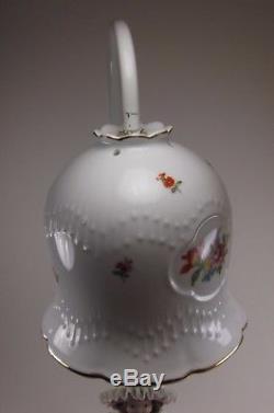 1950s White Porcelain De Main Lamp Vintage Doll Light