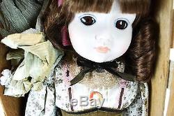 1977 NIB Sankyo Porcelain Victorian Child Girl Doll Rone Japan Large Vintage