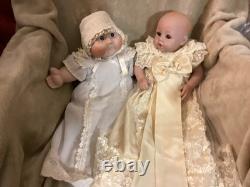 1985 Porcelain Cabbage Patch Baby Signed & Numbered With Baby Doll Also Vintage