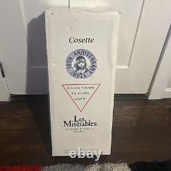 1986 Cosette 10th Anniversary 23 Porcelain Doll Les Miserables Brand New