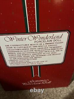 1992 Winter Wonderland Porcelain Doll Vintage Collectors Edition