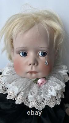 1993 Vtg Original Lee Middeton Tenderness Porcelain Petite Pierrot Baby 22 Doll