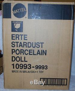 1994 Barbie 1st Erte Design Stardust Porcelain Doll withBox Shipper Box LTD ED 2