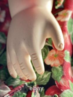 1995 Sharleen Kelsey WHC Porcelain Doll Pink Red Eyes Magnet Long Lashes Vintage