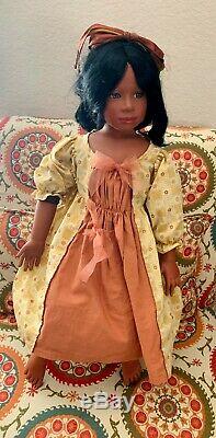 1998 LE Masterpiece Doll JASMINE 26 withHeavy Metal Stand African American RARE