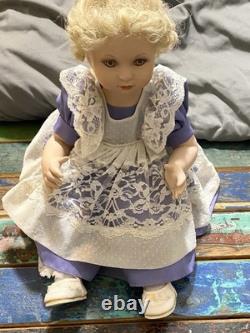 1999 Marie Osmund Porcelain Doll 00893/25000 Withpurple Eyes Vintage Creepy