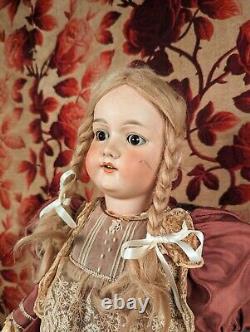 19th C Armand Marseille Porcelain Bisque Doll 29 Inches 390n Made In Germany