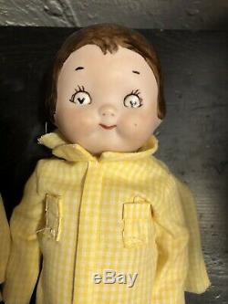 2 Lot Vintage Bisque 9 Doll Vernon Seeley Doll Stamped Signed #78 1978 Madeline