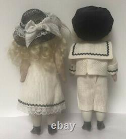 2 Precious Little 7 Porcelain Dolls by Darlene Lane for UFDC 2003