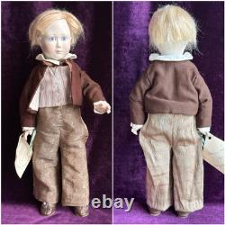2 Rare Vintage All Porcelain Dolls by Lynne & Michael Roche James & Emma LE 25