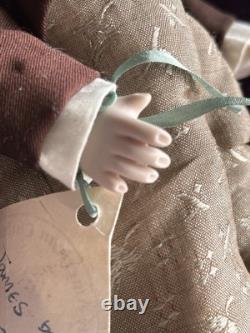 2 Rare Vintage All Porcelain Dolls by Lynne & Michael Roche James & Emma LE 25