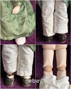 2 Rare Vintage All Porcelain Dolls by Lynne & Michael Roche James & Emma LE 25