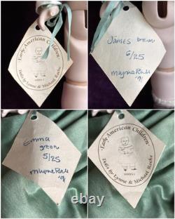 2 Rare Vintage All Porcelain Dolls by Lynne & Michael Roche James & Emma LE 25