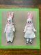 2 Antique Porcelain Dolls On A Sales Card-hertwig& Co