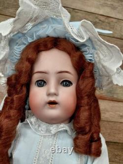 20 ABG 1362 HTF German Bisque Head Doll, Gorgeous Costume