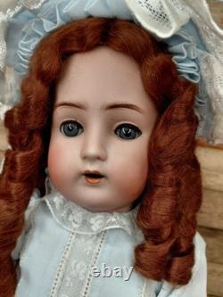 20 ABG 1362 HTF German Bisque Head Doll, Gorgeous Costume