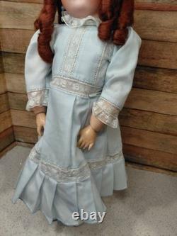 20 ABG 1362 HTF German Bisque Head Doll, Gorgeous Costume