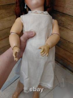 20 ABG 1362 HTF German Bisque Head Doll, Gorgeous Costume