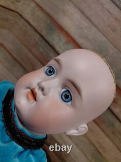 20 AM Floradora Socket Head Perfect Bisque With Wonderful Costume