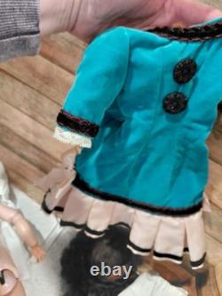 20 AM Floradora Socket Head Perfect Bisque With Wonderful Costume