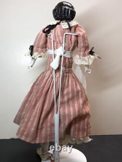 20 Antique German Porcelain China Head Doll AW Kister High Brow 1860-80's #A