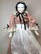 20 Antique German Porcelain China Head Doll Aw Kister High Brow 1860-80s #a