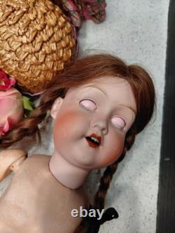 20 Morimura Brothers Bisque Head Doll, Great Spring Costume