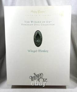 2001 Mattel Timeless Treasures Wizard Of Oz Winged Monkey Porcelain Doll #29476
