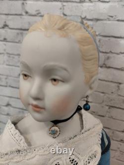 21 Clarmaid Bisque Shoulder Head Doll, Lovely Dress