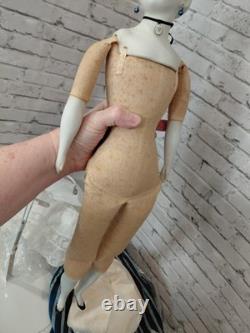 21 Clarmaid Bisque Shoulder Head Doll, Lovely Dress