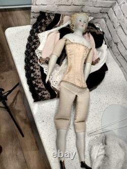 21 Emma Clear Doll Isabel 1940, Stunning Costume