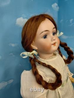 21 Max Handwerck 283/285 German Bisque Head, Compo Body, Great Dress