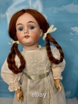 21 Max Handwerck 283/285 German Bisque Head, Compo Body, Great Dress