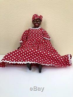 21 Vintage Black Americana Porcelain Mammy African-American Doll