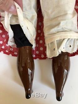 21 Vintage Black Americana Porcelain Mammy African-American Doll