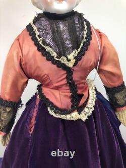 22 Antique Porcelain German China Head Kling Bell Blonde Early Doll Body #SC5