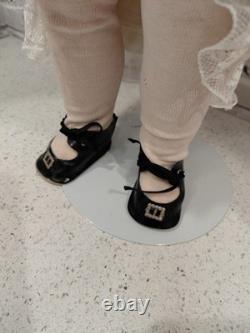 22 Waklure Germany Flawless Bisque Head Doll, Great Compo Body, Whitework Dress